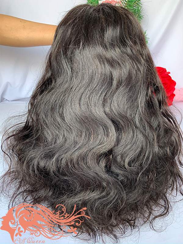 Csqueen Raw Line Wavy 4*4 Transparent Lace Closure wig 100% Human Hair Transparent Wig 130%density - Click Image to Close